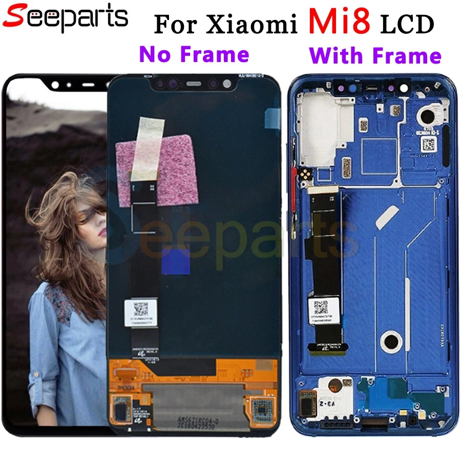 Amoled Screen Xiaomi Mi 8 LCD MI 8 Explorer Display Digitizer Assembly Touch Screen Replacement 6.21 Xiaomi Mi8 LCD Mi 8 SE LCD (2)