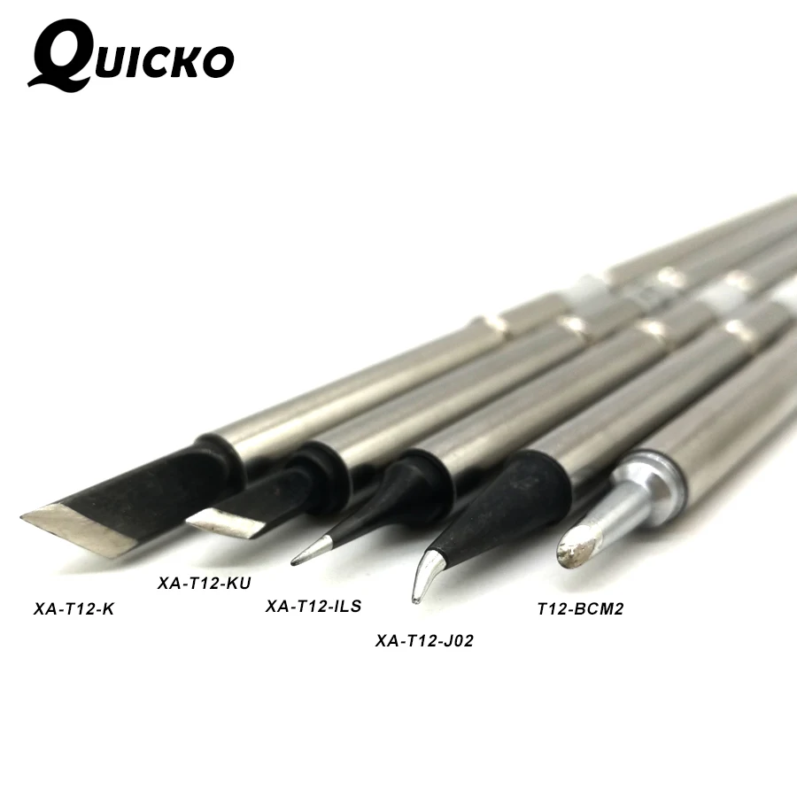Высококачественный черный паяльник QUICKO наконечник для паяльной станции Hakko