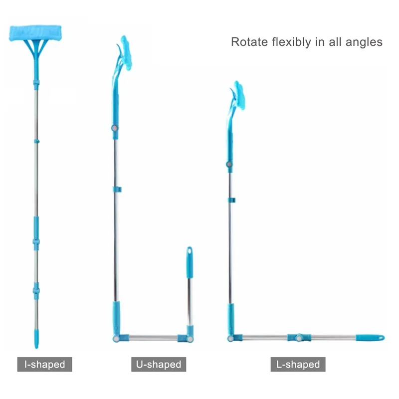 Upspirit регулируемый, для окон Очиститель многофункциональная стеклянная щетка для чистки наружных дверей телескопические высотные чистящие щетки
