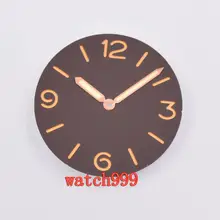 38,9 мм parnis сэндвич Blacl для набора, розовый, золотой стерильный циферблат подходит ETA 6497 6498 ST3600 движение