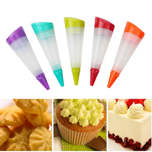 Silicone Cake Piping Utensil Cream Icing Bag Pastry Pen Baking Decor