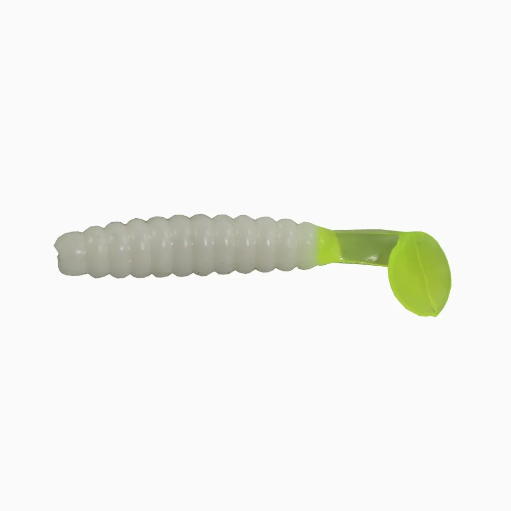 BassLegend-Fishing T тип хвост мягкая пластиковая приманка для окуня Grub Бас Приманка 40 мм/1 г