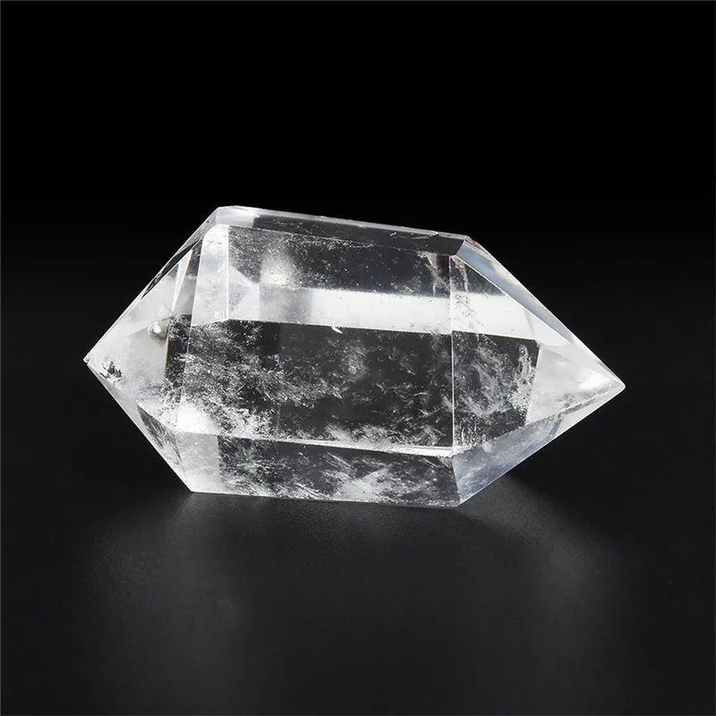 50-60 мм натуральная белая флюоритовая, Хрустальная кварцевая кристаллическая каменная точечная лечебная шестиугольная палочка лечебный камень Прямая поставка
