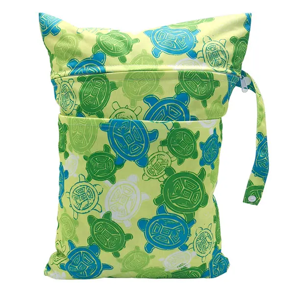[Mumsbest] новая мокрая сумка Моющиеся Многоразовые Тканевые Пеленки сумки для подгузников водонепроницаемая Спортивная Дорожная сумка для плавания большой размер: 40X30 см - Цвет: WB01
