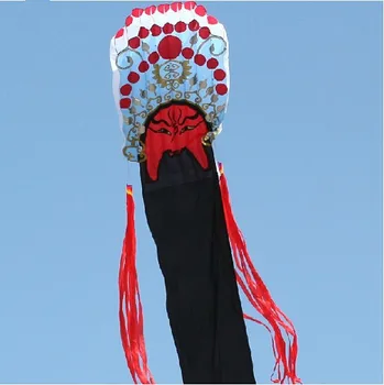 

Free Shipping Outdoor fun sports The Chinese Characteristic 11m Guan Yu Software Kite /Good Flying