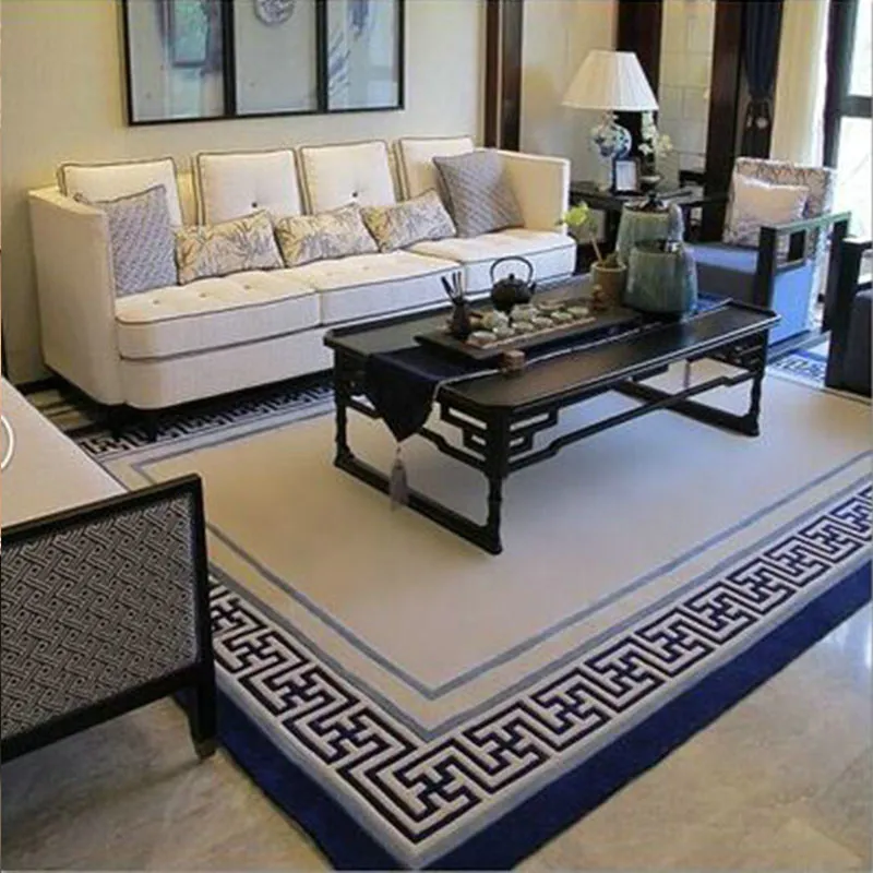 2017 simple modern European carpet living room coffee table bedroom bedside mattress model full flo - 32792700951