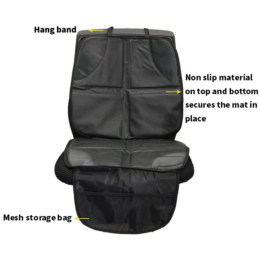 Infant Baby Car Seat Protector Saver Anti Slip Easy Clean Safety Mat Cover Black