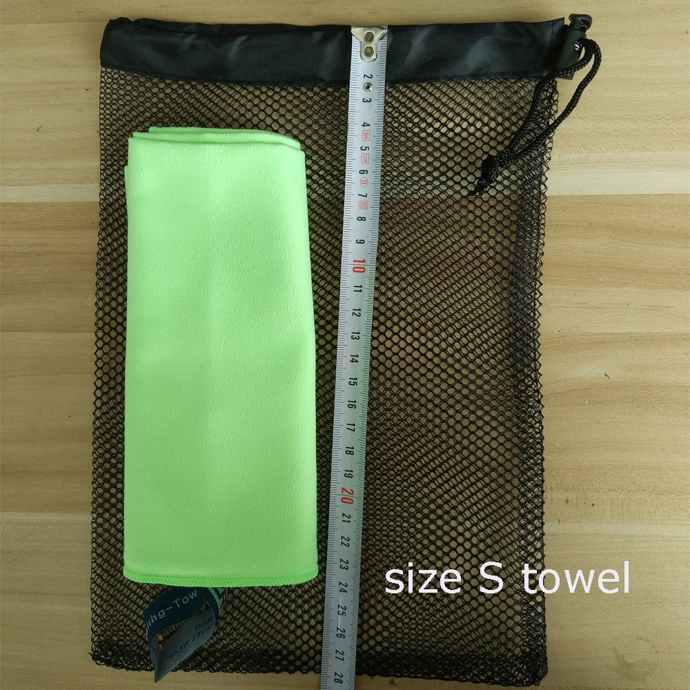 Маленькая спортивная сумка Zipsoft 26*17 см, синяя Сетчатая Сумка, черное мягкое пляжное полотенце, сумка для спортзала, женская сумка для путешествий, кемпинга, бассейна