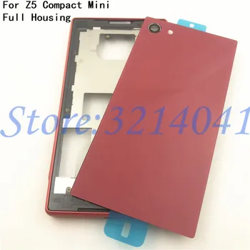 

Full Housing LCD Panel Middle Frame For Sony Xperia Z5 Compact E5803 E5823 Battery door Cover Side Button And Dust Plug Cover