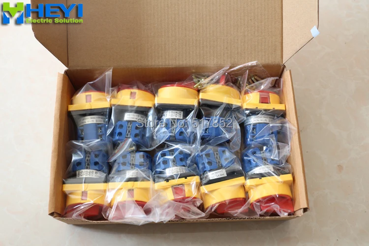 20A 440V 2 положения NO/OFF поворотный переключатель LW26GS 20/04 Амперметр с блокировкой