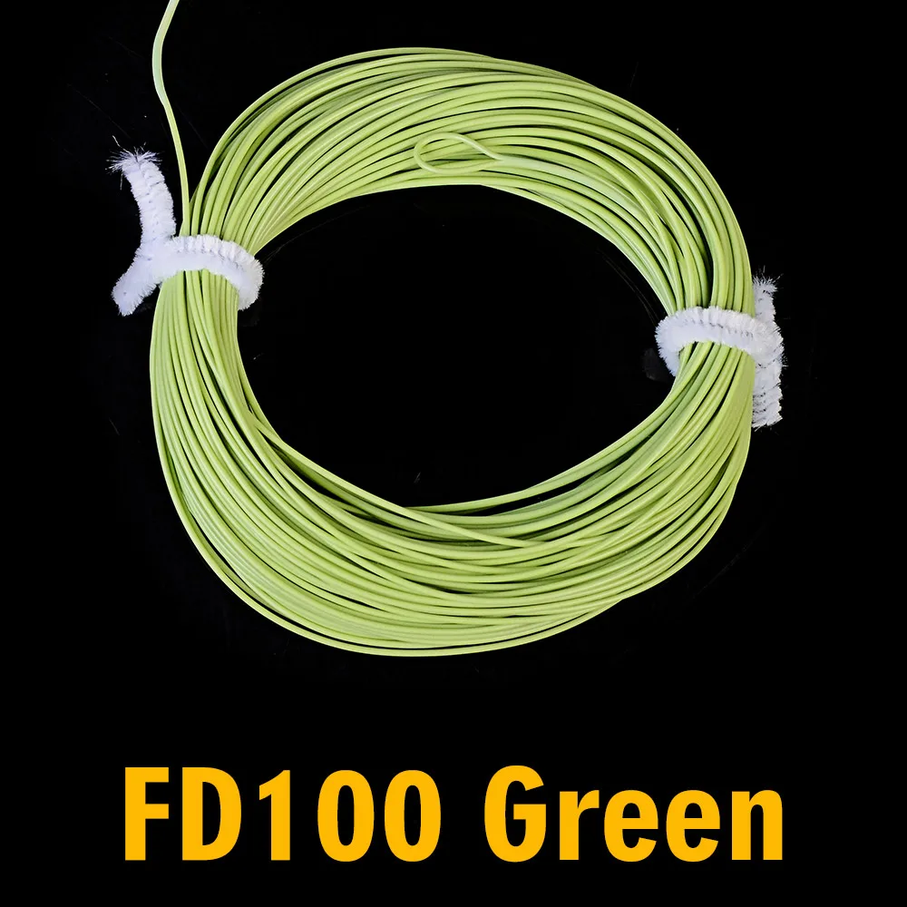 PRO BEROS 100 футов Вес вперед плавающая Летающая леска WF-2F/3F/4F/5F/6F/7F/8F Летающая леска мох зеленый/оранжевый/Флюоресцентный цвет - Цвет: Армейский зеленый