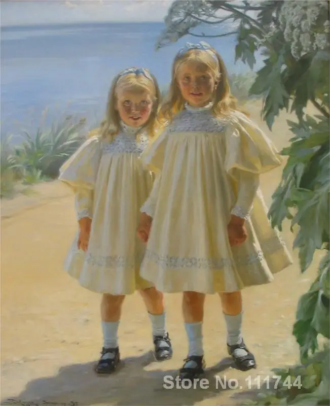 danish art The Benzon daughters Peder Severin Kroyer paintings for sale High quality Hand painted danish art The Benzon daughters Peder Severin Kroyer paintings for sale High quality Hand painted