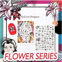 Новейшая CA серия 306 Mode Comics дизайн 3d наклейки для ногтей японский тип DIY Инструменты для украшения