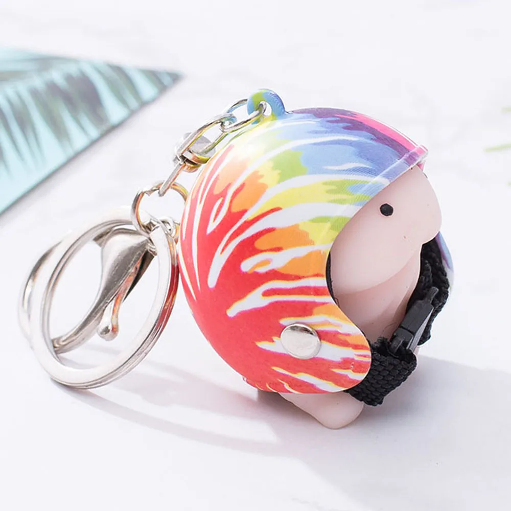 Новый дизайн 2019 Dingding Squishy игрушечный шлем милый брелок выжимание снятие стресса