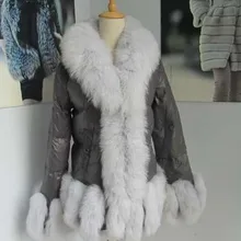 Новая модная зимняя женская куртка-пуховик/популярный бренд Fox Fur Trim