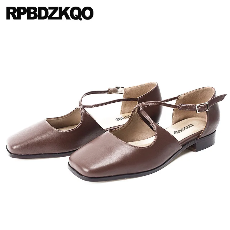 

Designer 2018 China Shallow Japanese School Chic Ladies Beautiful Flats Shoes Luxury High Quality Square Toe Footwear Chinese