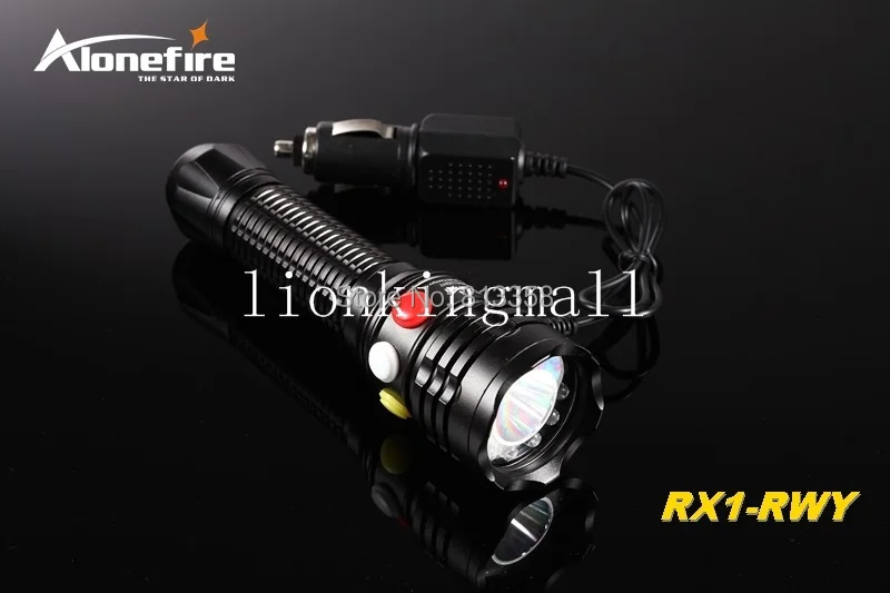 AloneFire RX1-RWY CREE XP-E Q5 светодиодный красный белый желтый свет Многофункциональный сигнальная лампа фонарик