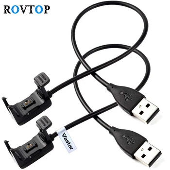 

Rovtop 2Pcs Replacement USB Charger Charging Cable for Smart Watch Fitbit Charge HR Band Charging Cord Lines High Quality Z2
