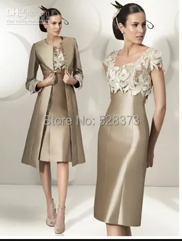 

Mothers 2018 sent free golden elegant princess dress custom size models and knee-length satin fabrics L1565