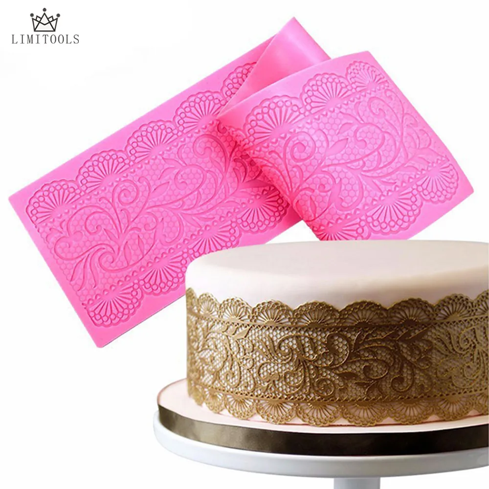 Buy LIMITOOLS Flower Silicone Lace Impression Cake Decor Bake Emboss Mat Mould