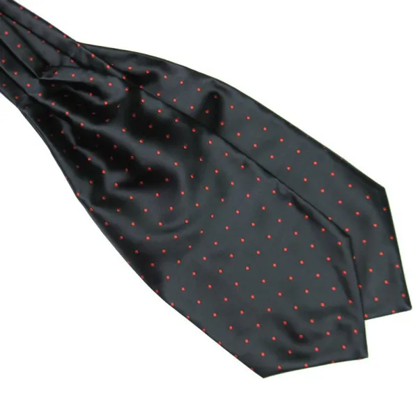 Мода горошек Для мужчин длинные шелковый галстук Ascot Галстуки платок нежный Для мужчин 2017