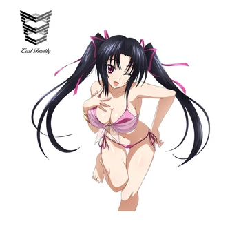 

EARLFAMILY Sexy Car Stickers High School DxD Serafall Leviathan Render 3D Car Styling Vinyl Car Window Wiper Decal Accessories