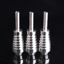 1 шт. Нержавеющая сталь татуировки Серебряный Grip 25 мм Профессиональные татуировки ручки питания