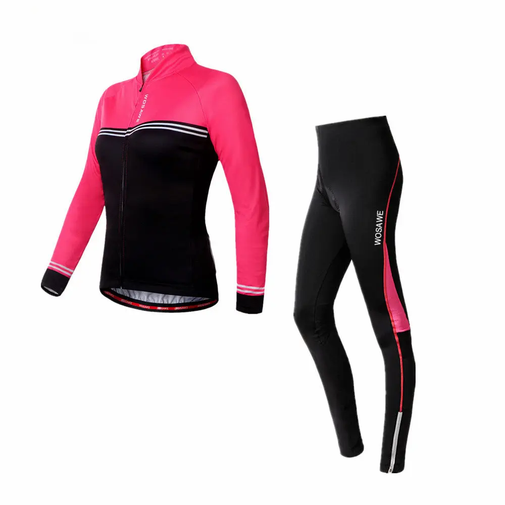 WOSAWE Pro Thin Long Sleeve Cycling jersey Sets Women Sportswear Mtb Bike Bicycle 3D Gel Padded Cycling Clothing 2015 WOSAWE Pro Thin Long Sleeve Cycling jersey Sets Women Sportswear Mtb Bike Bicycle 3D Gel Padded Cycling Clothing 2015