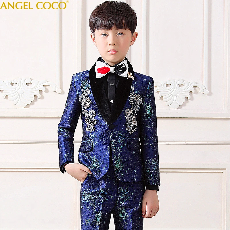 

Terno Infantil High end Sets Children Suit Blazer Boys Suits For Weddings Formal Suit Costume Enfant Garcon Mariage Prom Suits