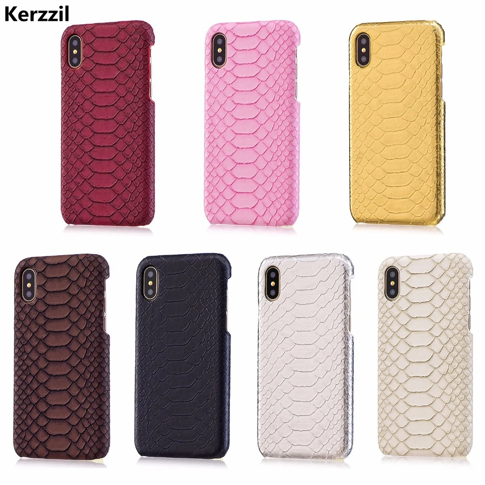 Ретро Чехол Kerzzil из змеиной кожи для iPhone 12 mini 11 X XR XS Max 8 7 6 6S Plus модный защитный