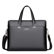 Мужская повседневная Высококачественная кожаная деловая сумка-портфель, сумки на плечо, большая сумка для путешествий 14 дюймов, роскошная сумка для ноутбука, мужские сумки