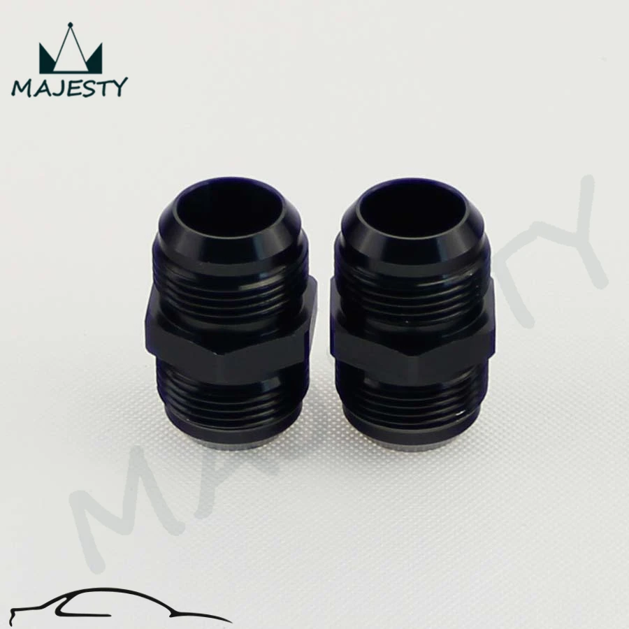 Aluminum Rac Performance 16AN to 16AN Male Flare Coupling Union Fuel Hose Fitting 16AN to 16AN, Black Straight 16AN Male Flare Union