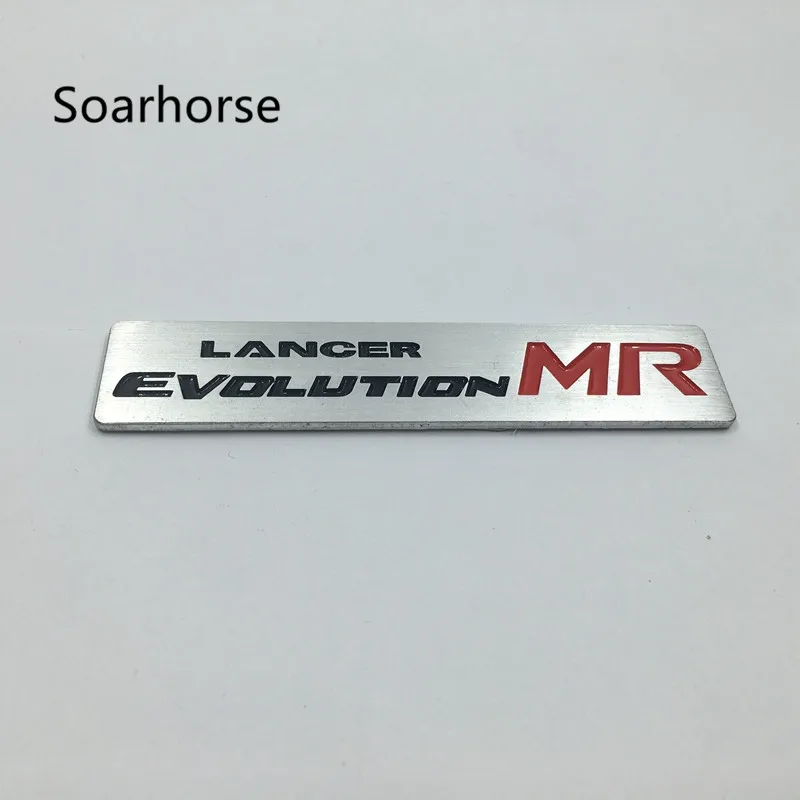 Soarhorse для Mitsubishi Lancer Evolution MR логотип металлическая алюминиевая эмблема наклейки внешние аксессуары
