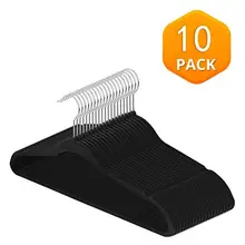 10 Pcs 360 della Parte Girevole Gancio Gancio Ganci di Velluto Antiscivolo Appendiabiti Heavy Duty Ultra Sottile Vestiti Rastrelliere