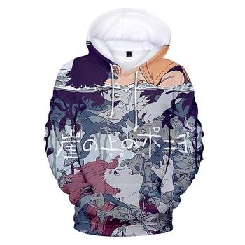 

Animation Ponyo On The Cliff 3D Men Women Hoodies Sweatshirt New Fashion Casual Sweatshirt Hoodies 3D Print boys/girls Hooded