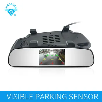 

JINGZUAN Car Auto Parktronic Bluetooth Parking 4 Parking Sensors Monitor Detector System TFT Display Parking Assistance