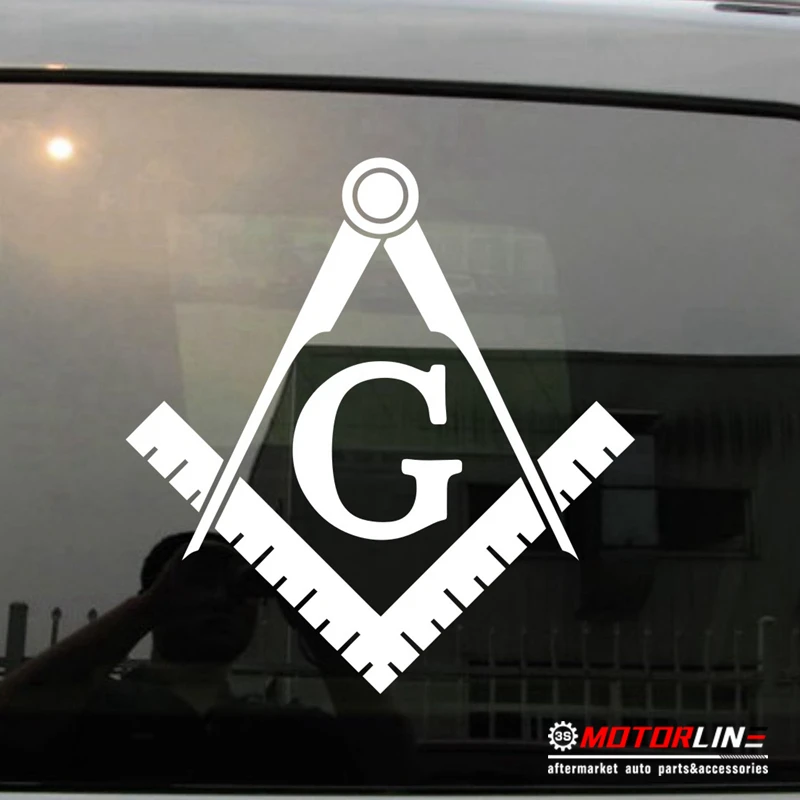 

Freemasonry Masonry Freemason Masonic Square and Compasses Decal Sticker Vinyl die cut pick color size no background