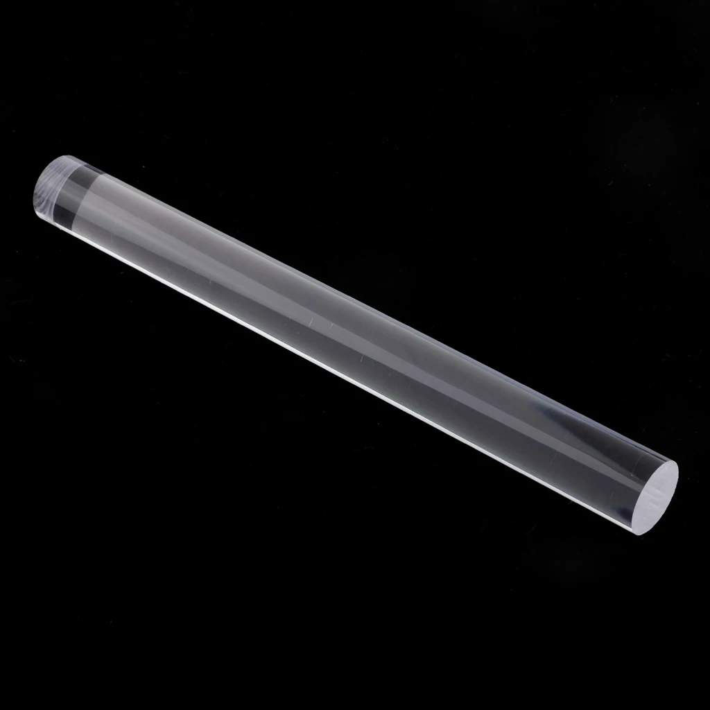 2 Sets 20cm Solid Clay Rolling Pin Acrylic Clay Roller DIY Modelling Clay Tools Sculpey Polymer Clay Art Craft Accessories