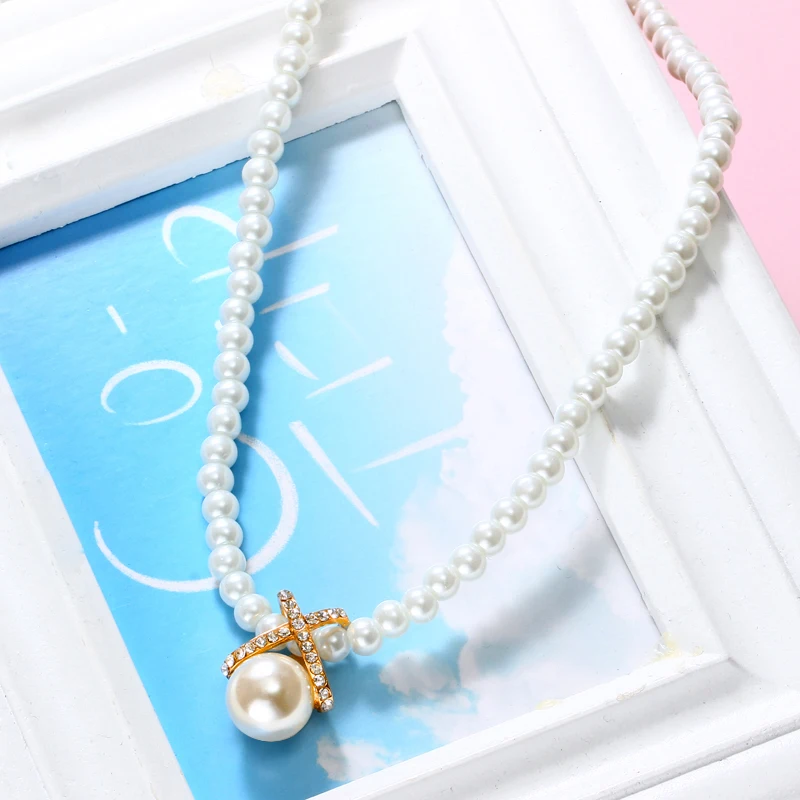 Женское Ожерелье чокер с имитацией жемчуга|choker necklace|necklace womenpendant necklace |
