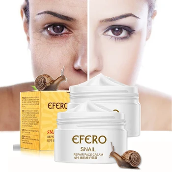 

EFERO 2/3/4/5pcs Snail Cream Moisturizing Face Cream for face Repair Anti Aging Essence Face Whitening Cream Firming Skin Care