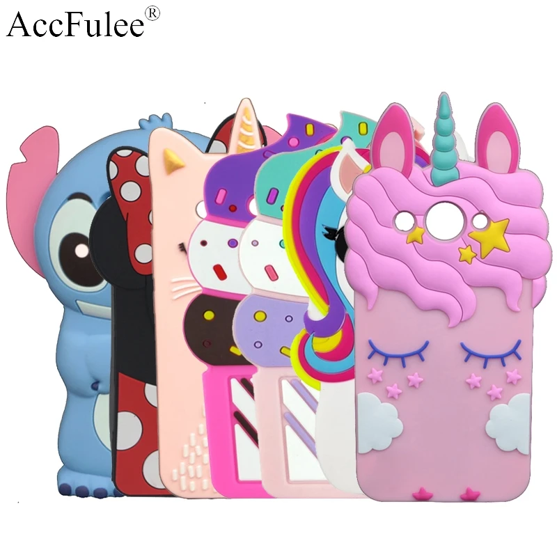 

Cute Stitch Rabbit Horse Case For Huawei Y3 2017 MT6737M CRO-L02 / Y3 2018 / Y5 Lite 2017 5.0" Soft Cover Ice Cream Phone Shell