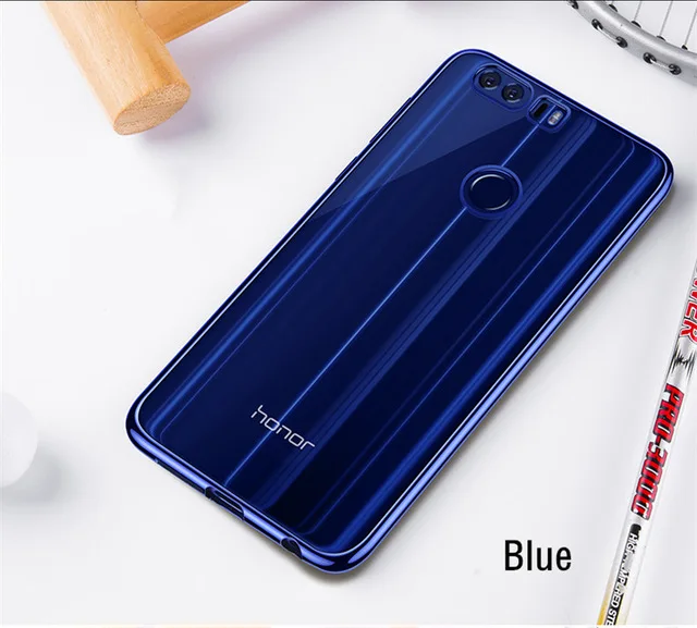 Роскошный чехол для huawei Honor 8, чехол Honor 9 Lite, покрытие из ТПУ, силиконовый мягкий чехол для huawei Honor 10 lite, чехол для телефона P20 P30 V20 - Цвет: Синий