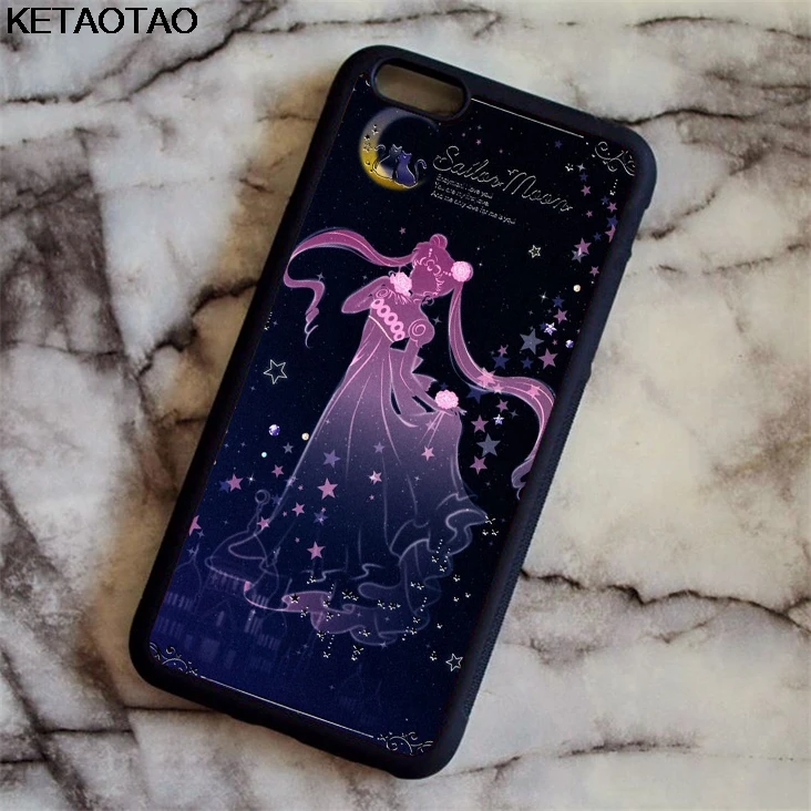 KETAOTAO горячая Распродажа Сейлор Мун чехлы для телефонов iPhone 4S 5C 5S 6 6S 7 8 Plus X Samsung S8 NOTE