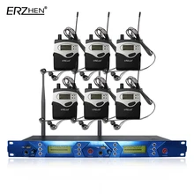 EM5012 IEM No Sistema de Monitor de Palco Profissional UHF Receptor de microfone de fone de ouvido Sem Fio Fone de Ouvido 6 mikrafon