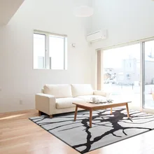 ALITEXTILEBTOC ковры акриловые ковры для гостиной квадратный черный дерево строптивой Нескользящие абсорбирующие ковры Индивидуальный размер