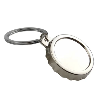 

Bottle Opener Simple Style Beer Cap Shape Portable Alloy camping hiking Outdoor Keychain Accessories outdoor tools