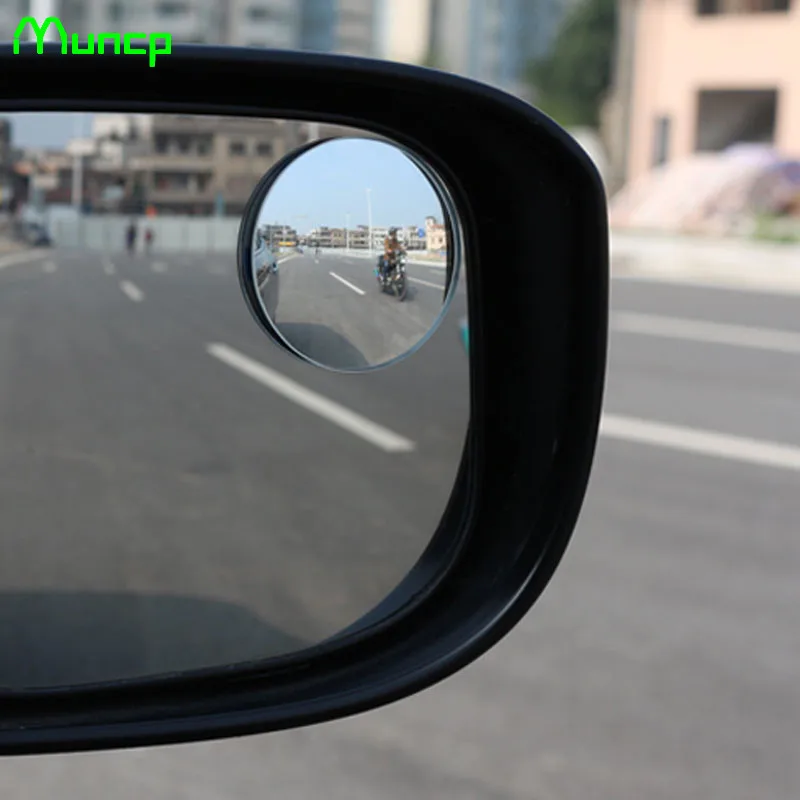 Muncp Car Rear View Wide Angle Lens Assisted Blind Spot Mirror for