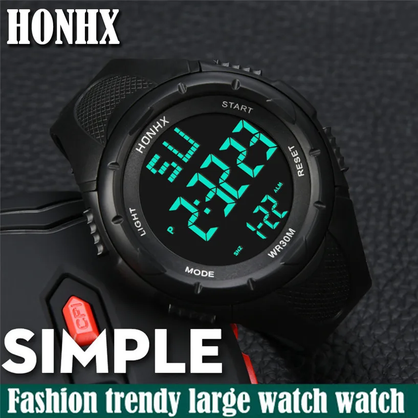 

Mens Watches Top Brand Luxury Digital Fashion Men's LED Waterproof Digital Quartz Military Luxury Sport Date Watches #60