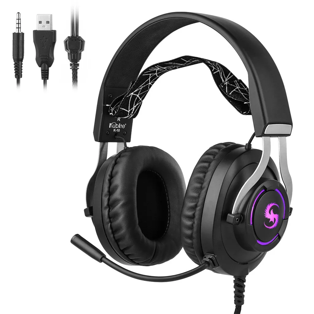 Headphones Big Headphones Headphones With Microphone Headsets Stereo Music Headsets Game Headphones For Pc