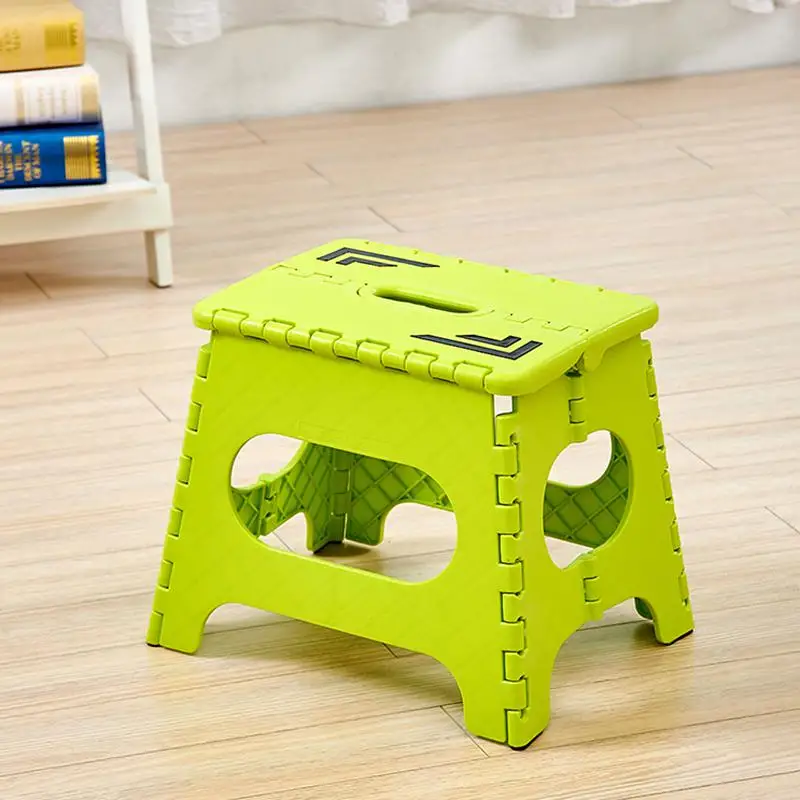 Складной пластиковый стул портативный складной табурет для ног кухня ванная комната дети взрослый складной табурет - Цвет: a11